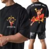 Lord Rama Printed Oversized Black T-Shirt For Men