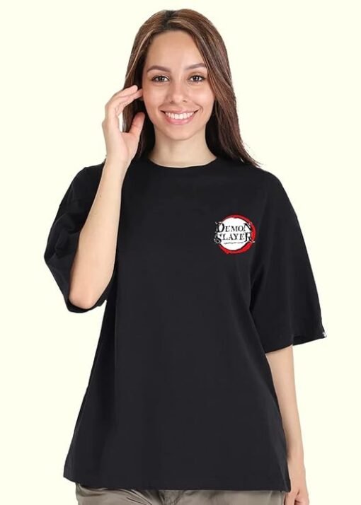 Unisex Baggy Demon Slayer Tanjiro kamado Anime Oversized t Shirt Demon Slayer Unisex Anime T-Shirt Kimetsu no Yaiba Shirt - Tanjiro Kamado Tee - Image 3