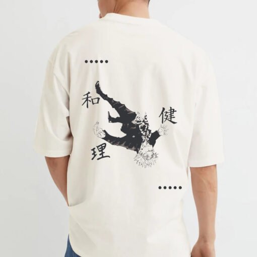 GOJO's Awakening Oversized Cream T-Shirt - Image 3