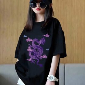 Girls Dragon Print T-Shirt