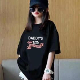 Daddy’s Little Princess Printed T-Shirt for Girls