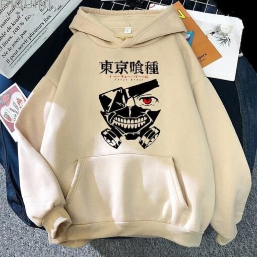 Tokyo Ghoul Kaneki Ken Mask Anime Print Men Hoodie