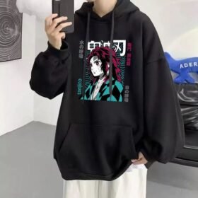 Tanjiro Kamado Anime Women's Black Hoodie