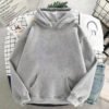 Women Solid Light Grey Hoodie